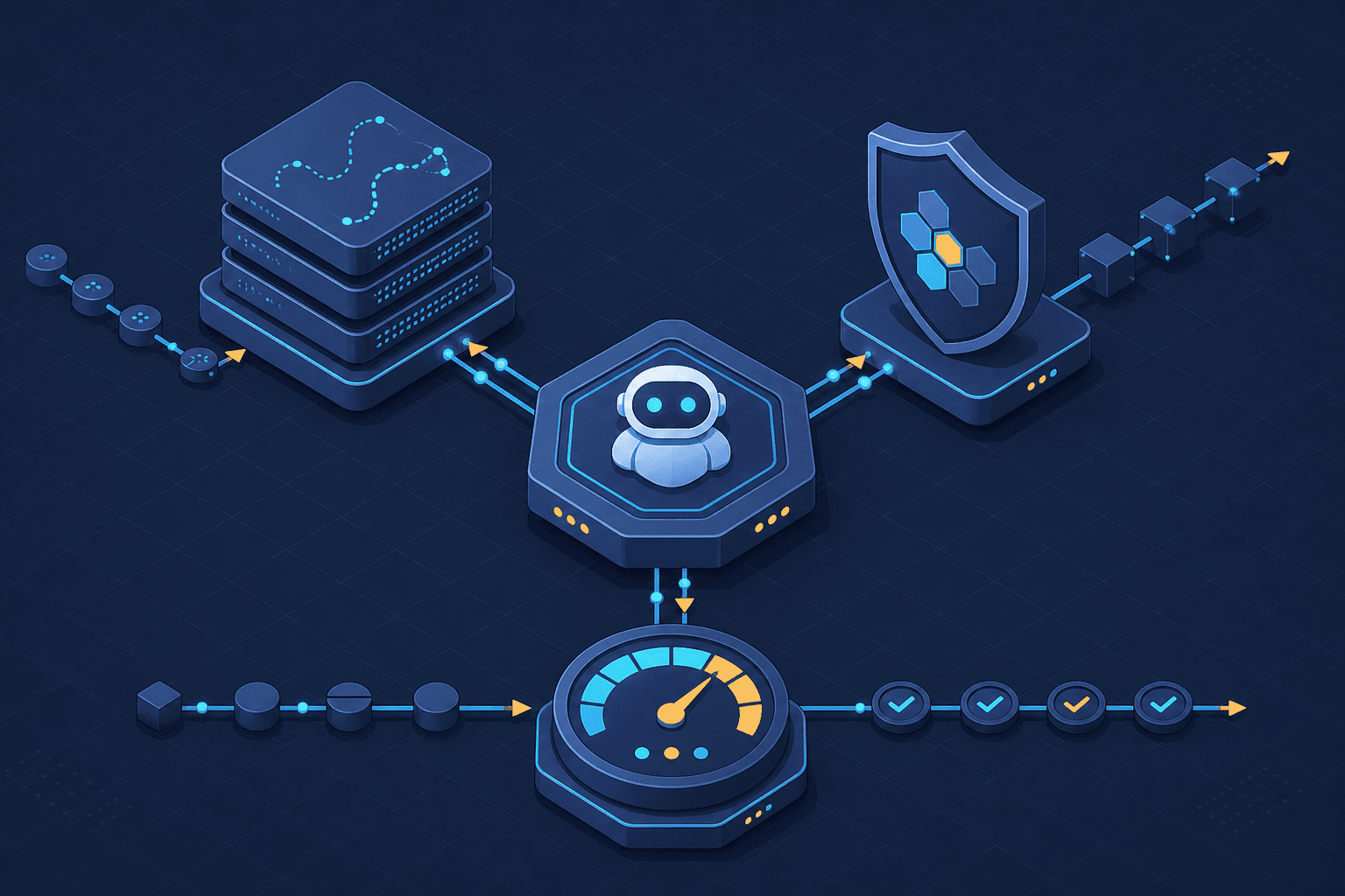 Diagram illustrating the testing pipeline for non-deterministic AI agents.