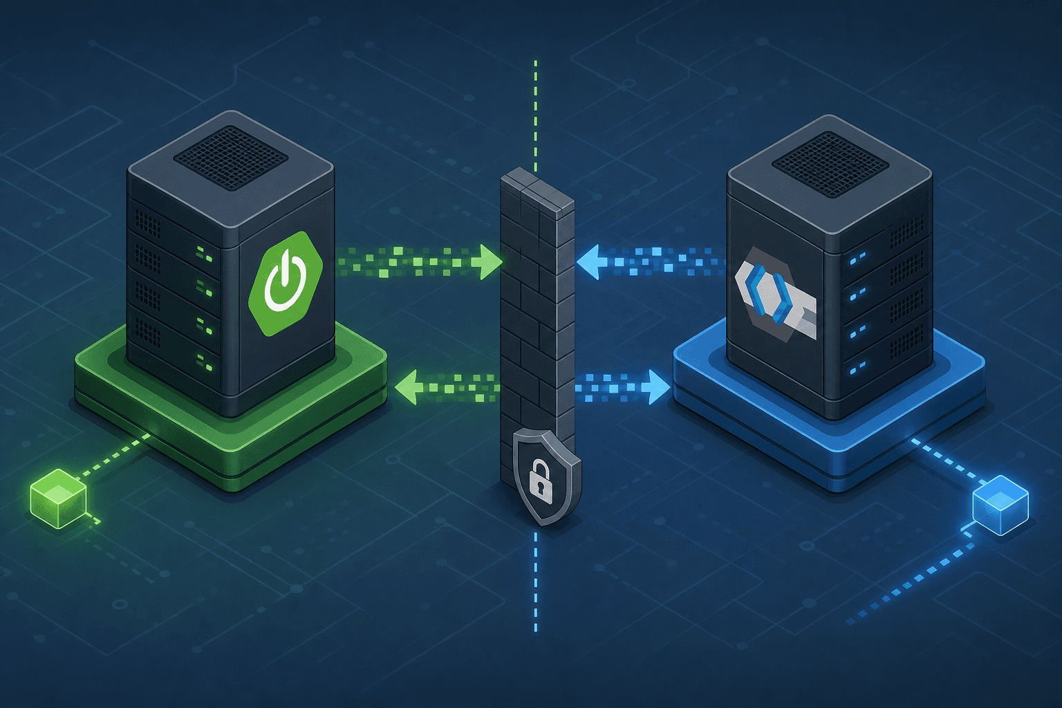 Diagram illustrating the trust boundary between Spring Boot and Keycloak in an identity portal architecture.